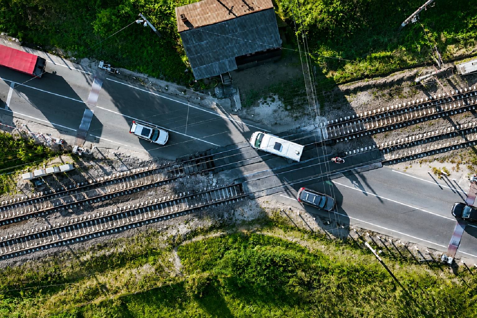 Cruzamento ferroviário monitorado pelo Sistema SITT
